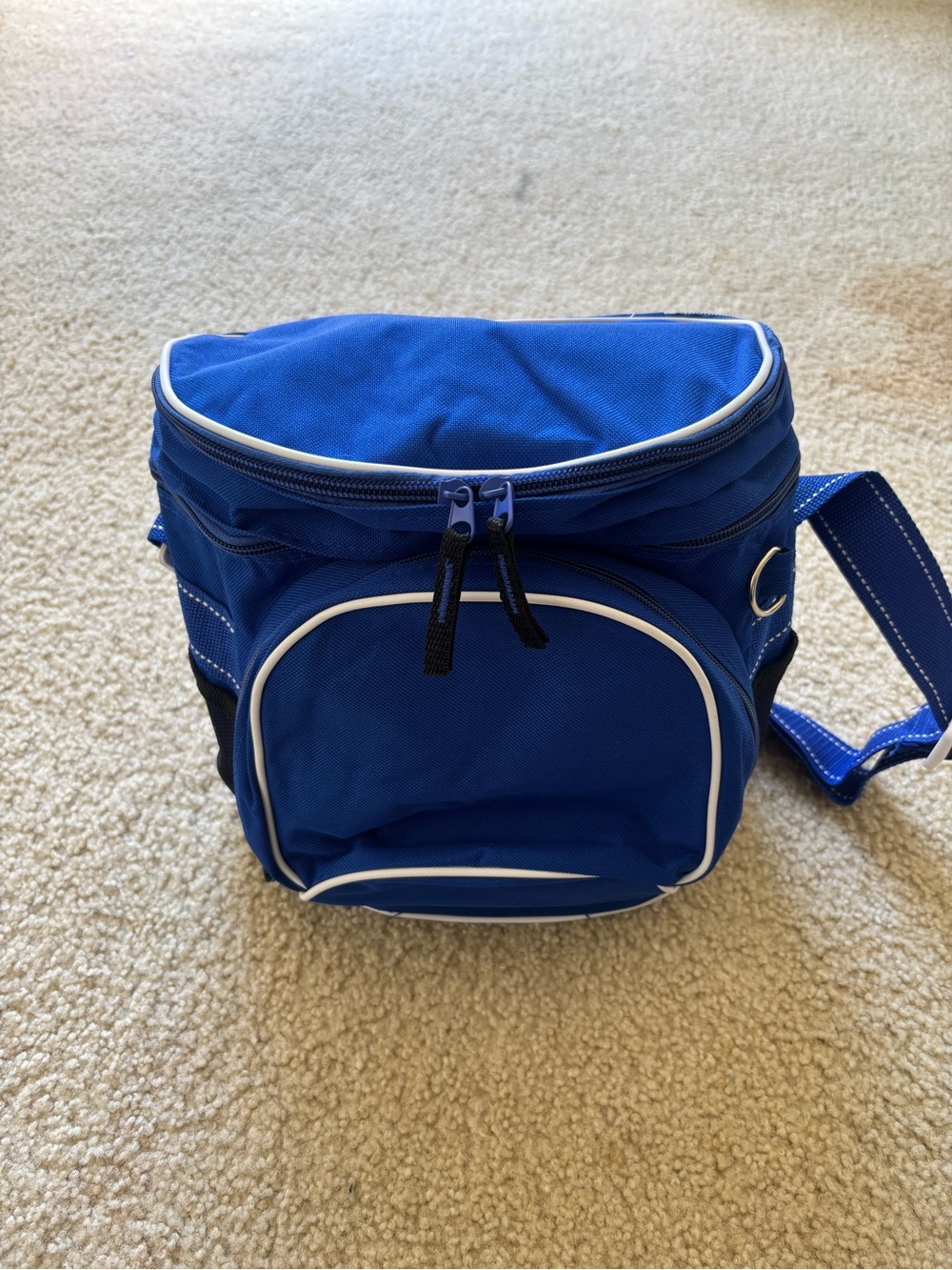 Men's Blue Insulated Crossbody Toiletry Bag - Unbranded